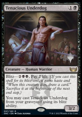 Tenacious Underdog (Promo Pack) [Streets of New Capenna Promos] | Enigma On Main