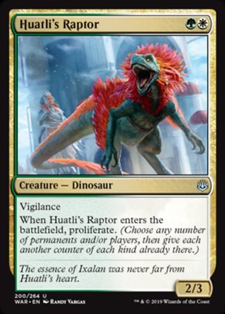 Huatli's Raptor [War of the Spark] | Enigma On Main