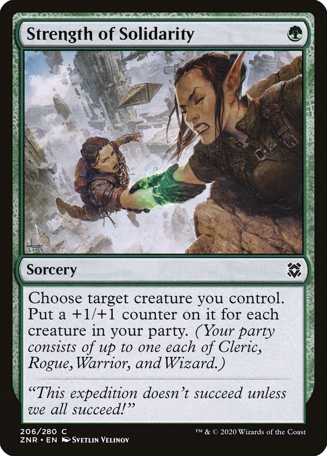 Strength of Solidarity [Zendikar Rising] | Enigma On Main