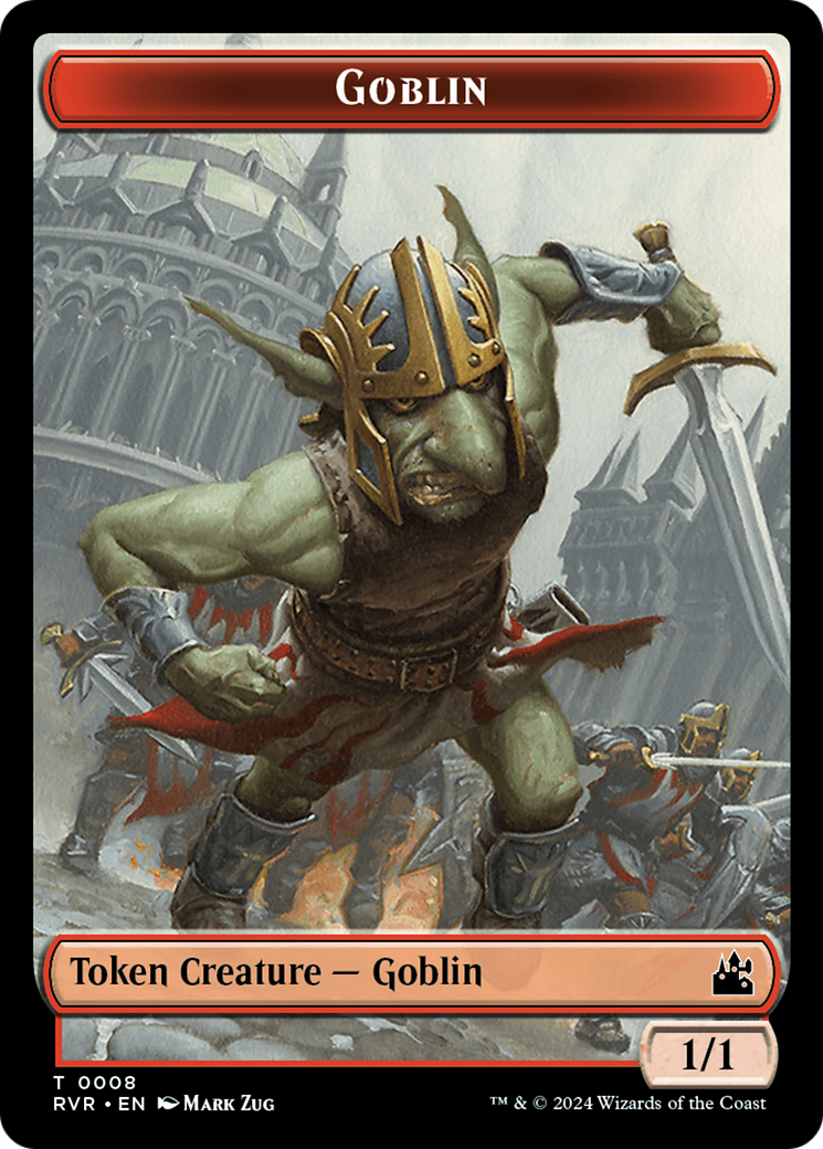 Goblin (0008) // Rhino Double-Sided Token [Ravnica Remastered Tokens] | Enigma On Main