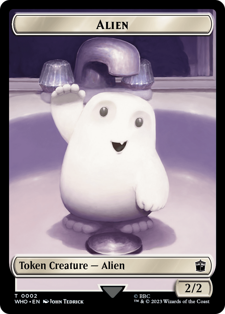 Alien // Mark of the Rani Double-Sided Token [Doctor Who Tokens] | Enigma On Main