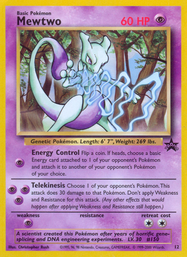 Mewtwo (12) [Wizards of the Coast: Black Star Promos] | Enigma On Main