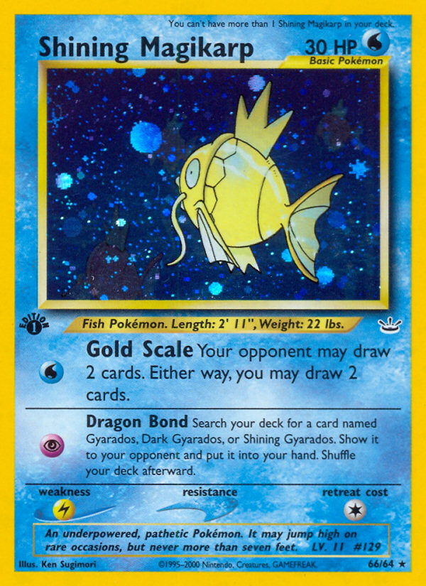 Shining Magikarp (66/64) [Neo Revelation 1st Edition] | Enigma On Main