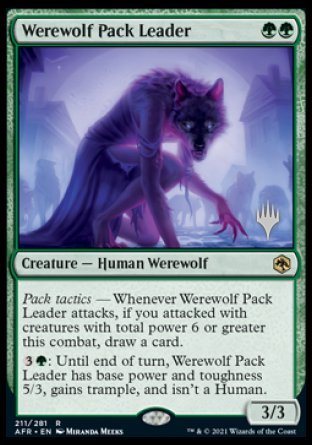 Werewolf Pack Leader (Promo Pack) [Dungeons & Dragons: Adventures in the Forgotten Realms Promos] | Enigma On Main