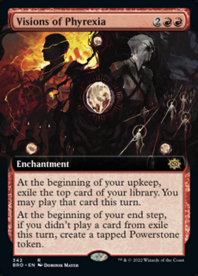 Visions of Phyrexia (Extended Art) [The Brothers' War] | Enigma On Main