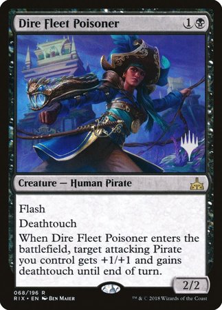 Dire Fleet Poisoner [Rivals of Ixalan Promos] | Enigma On Main