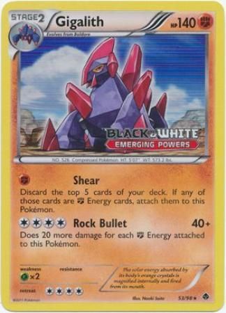 Gigalith (53/98) (Prerelease Promo) [Black & White: Black Star Promos] | Enigma On Main