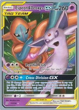 Espeon & Deoxys GX (72/236) (Perfection - Henry Brand) [World Championships 2019] | Enigma On Main