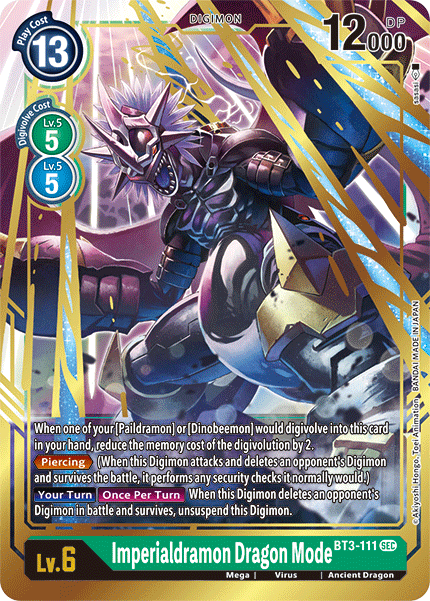 Imperialdramon Dragon Mode [BT3-111] [Release Special Booster Ver.1.5] | Enigma On Main