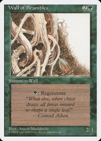 Wall of Brambles [Fourth Edition] | Enigma On Main