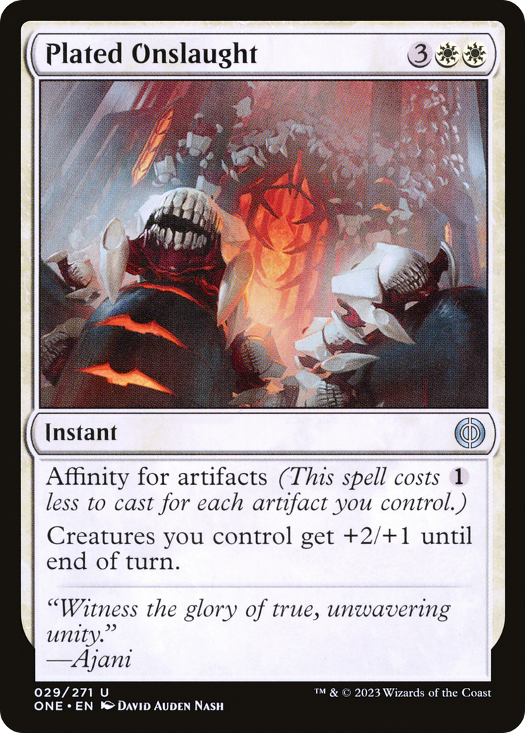 Plated Onslaught [Phyrexia: All Will Be One] | Enigma On Main