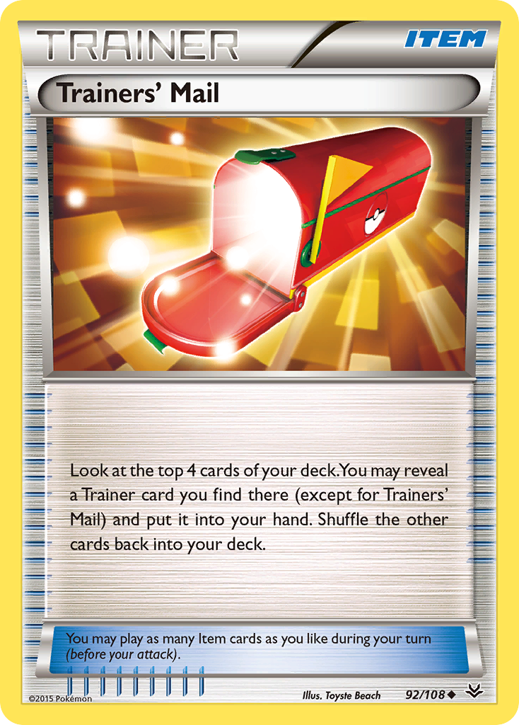 Trainers' Mail (92/108) [XY: Roaring Skies] | Enigma On Main