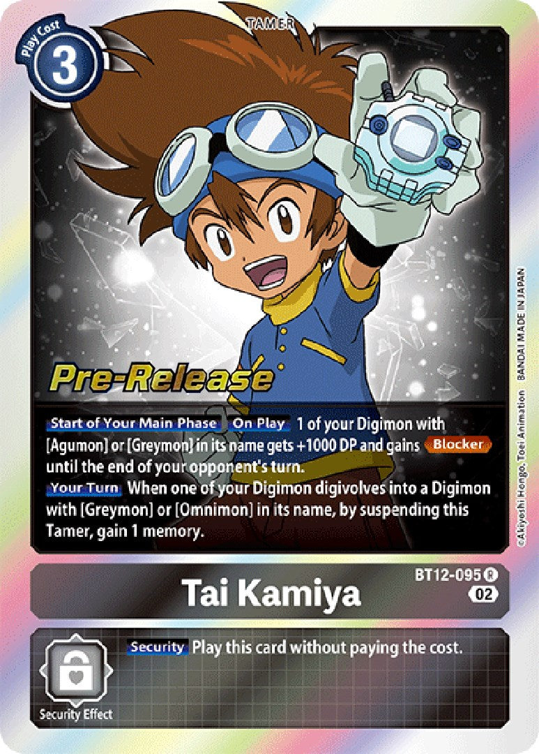 Tai Kamiya [BT12-095] [Across Time Pre-Release Cards] | Enigma On Main