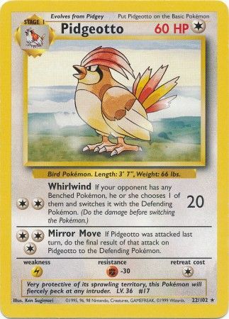 Pidgeotto (22/102) [Base Set Unlimited] | Enigma On Main