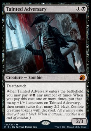 Tainted Adversary (Promo Pack) [Innistrad: Midnight Hunt Promos] | Enigma On Main