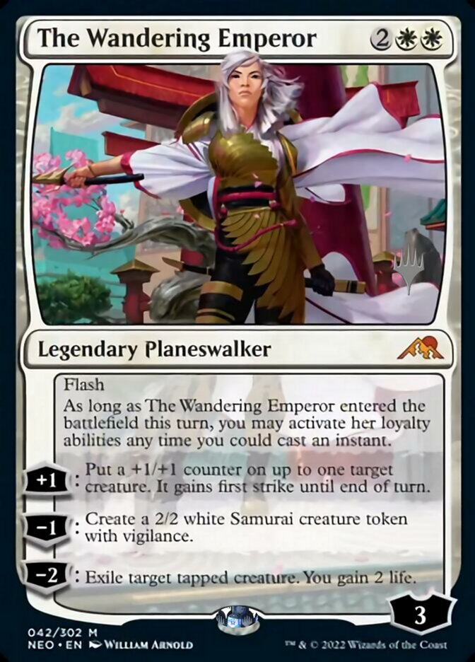 The Wandering Emperor (Promo Pack) [Kamigawa: Neon Dynasty Promos] | Enigma On Main