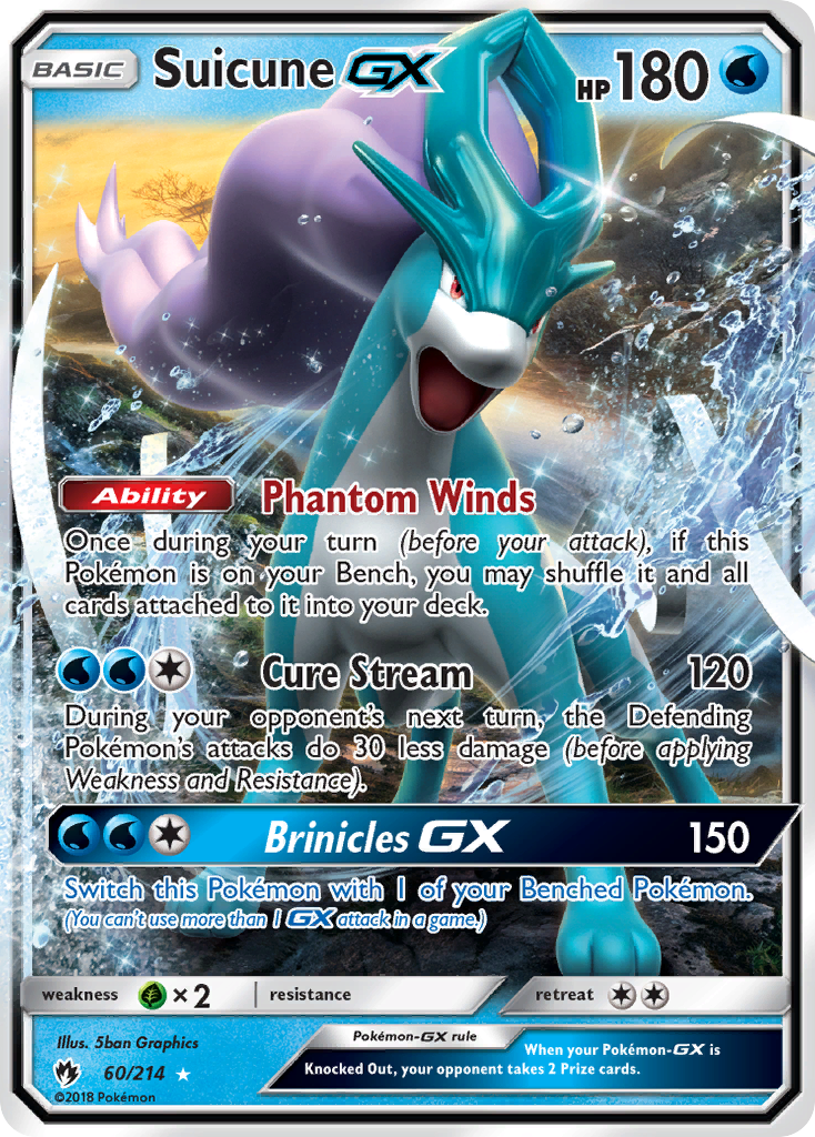 Suicune GX (60/214) [Sun & Moon: Lost Thunder] | Enigma On Main