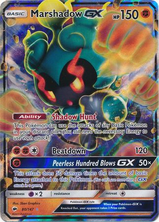 Marshadow GX (80/147) (Jumbo Card) [Sun & Moon: Burning Shadows] | Enigma On Main