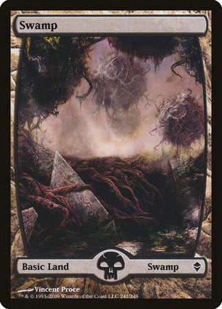 Swamp (241) - Full Art [Zendikar] | Enigma On Main