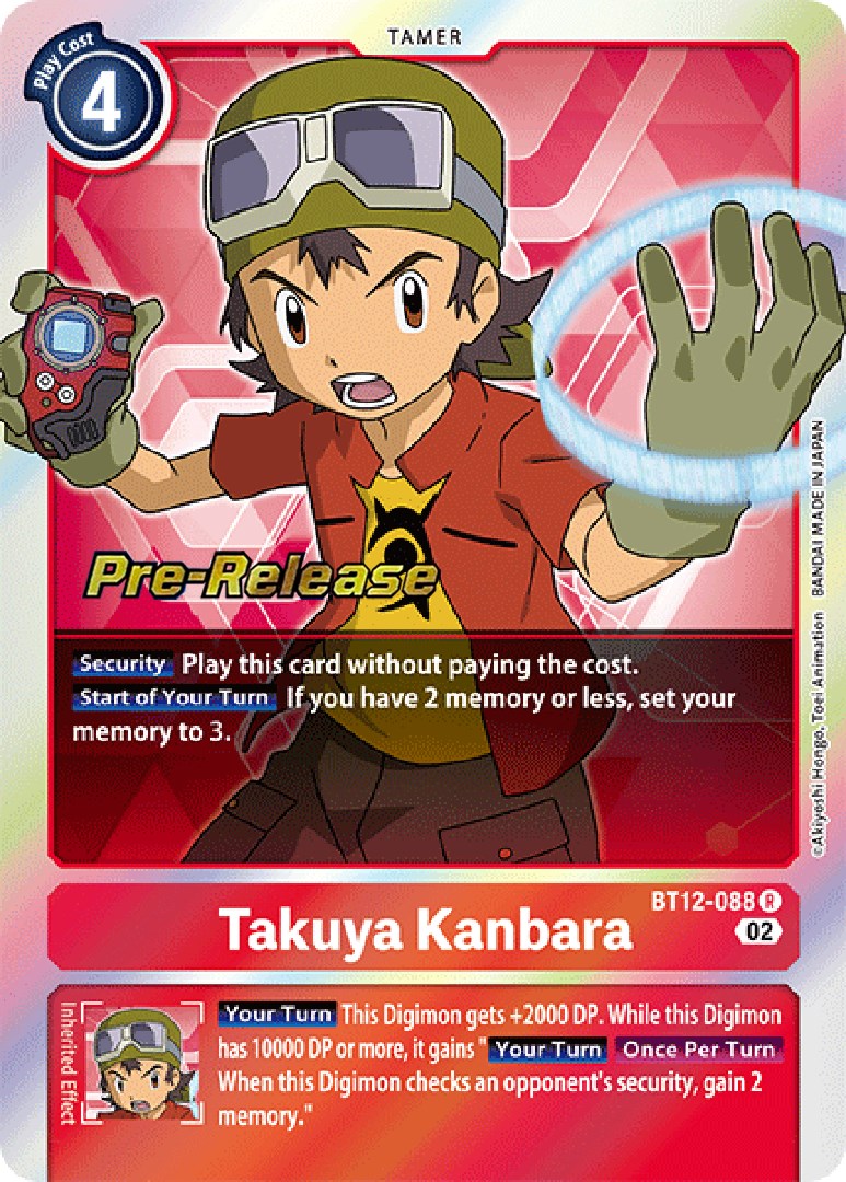 Takuya Kanbara [BT12-088] [Across Time Pre-Release Cards] | Enigma On Main