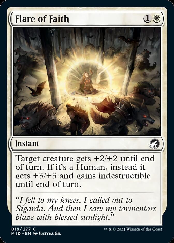 Flare of Faith [Innistrad: Midnight Hunt] | Enigma On Main