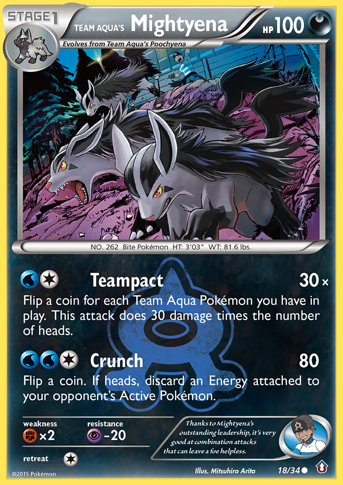 Team Aqua's Mightyena (18/34) [XY: Double Crisis] | Enigma On Main