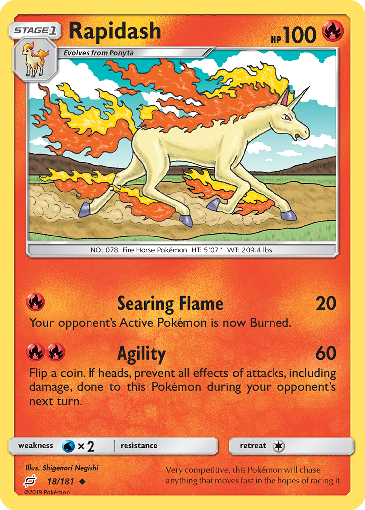 Rapidash (18/181) [Sun & Moon: Team Up] | Enigma On Main