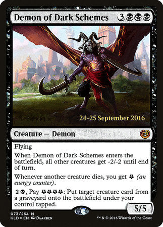 Demon of Dark Schemes [Kaladesh Promos] | Enigma On Main