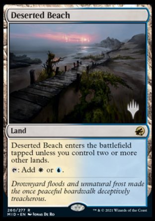 Deserted Beach (Promo Pack) [Innistrad: Midnight Hunt Promos] | Enigma On Main