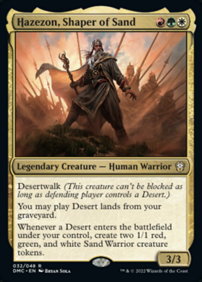 Hazezon, Shaper of Sand [Dominaria United Commander] | Enigma On Main