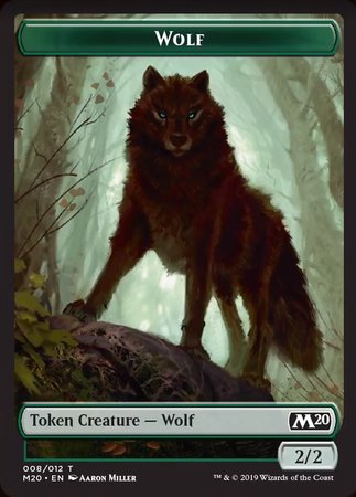 Wolf Token [Core Set 2020 Tokens] | Enigma On Main