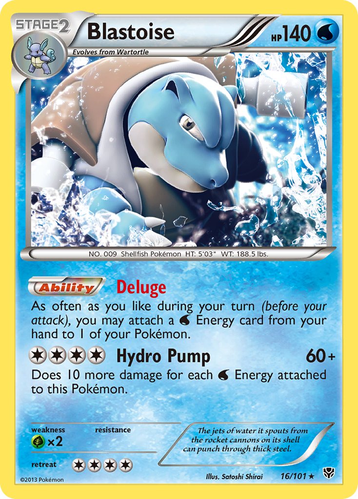 Blastoise (16/101) (Cosmos Holo) (Blister Exclusive) [Black & White: Plasma Blast] | Enigma On Main