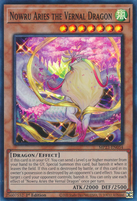 Nowru Aries the Vernal Dragon [MP23-EN054] Super Rare | Enigma On Main