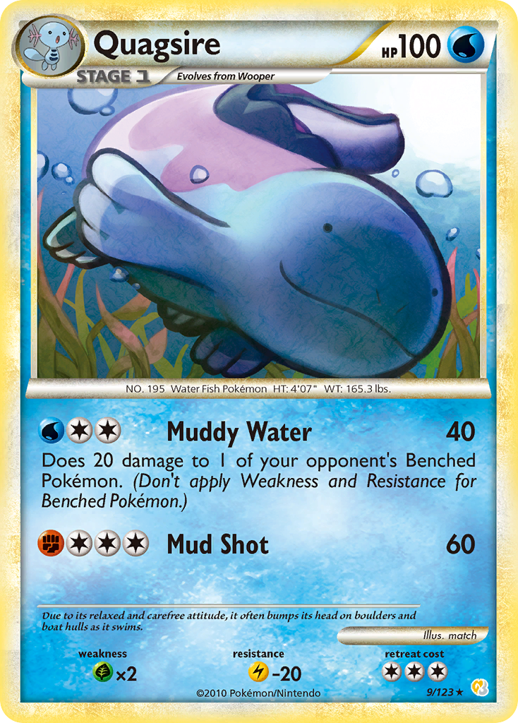 Quagsire (9/123) [HeartGold & SoulSilver: Base Set] | Enigma On Main