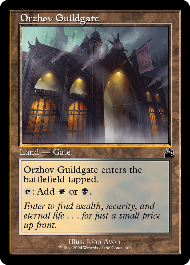 Orzhov Guildgate (Retro Frame) [Ravnica Remastered] | Enigma On Main