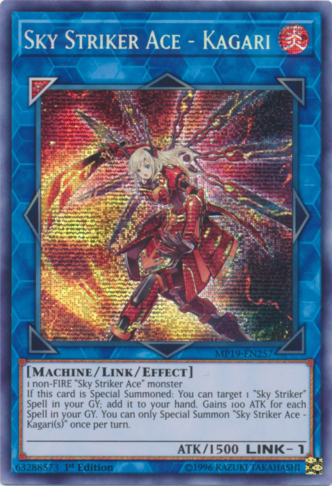 Sky Striker Ace - Kagari [MP19-EN257] Prismatic Secret Rare | Enigma On Main