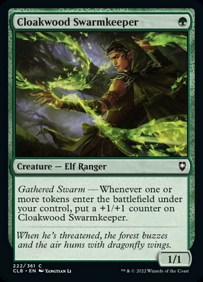 Cloakwood Swarmkeeper [Commander Legends: Battle for Baldur's Gate] | Enigma On Main