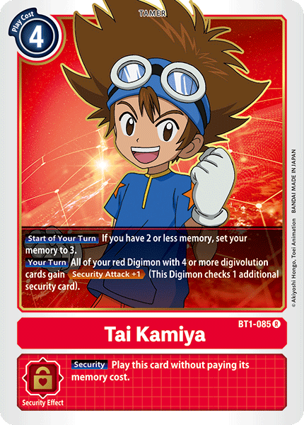 Tai Kamiya [BT1-085] [Release Special Booster Ver.1.0] | Enigma On Main