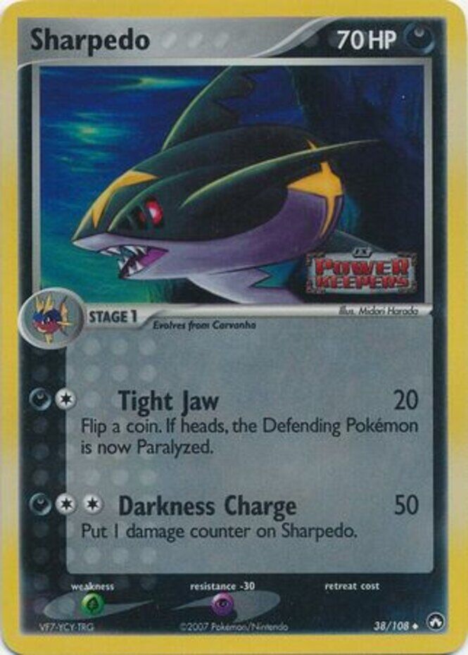 Sharpedo (38/108) (Stamped) [EX: Power Keepers] | Enigma On Main