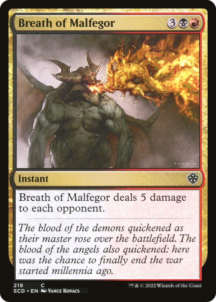 Breath of Malfegor [Starter Commander Decks] | Enigma On Main