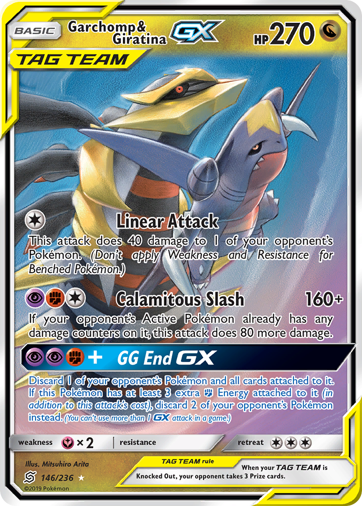 Garchomp & Giratina GX (146/236) [Sun & Moon: Unified Minds] | Enigma On Main