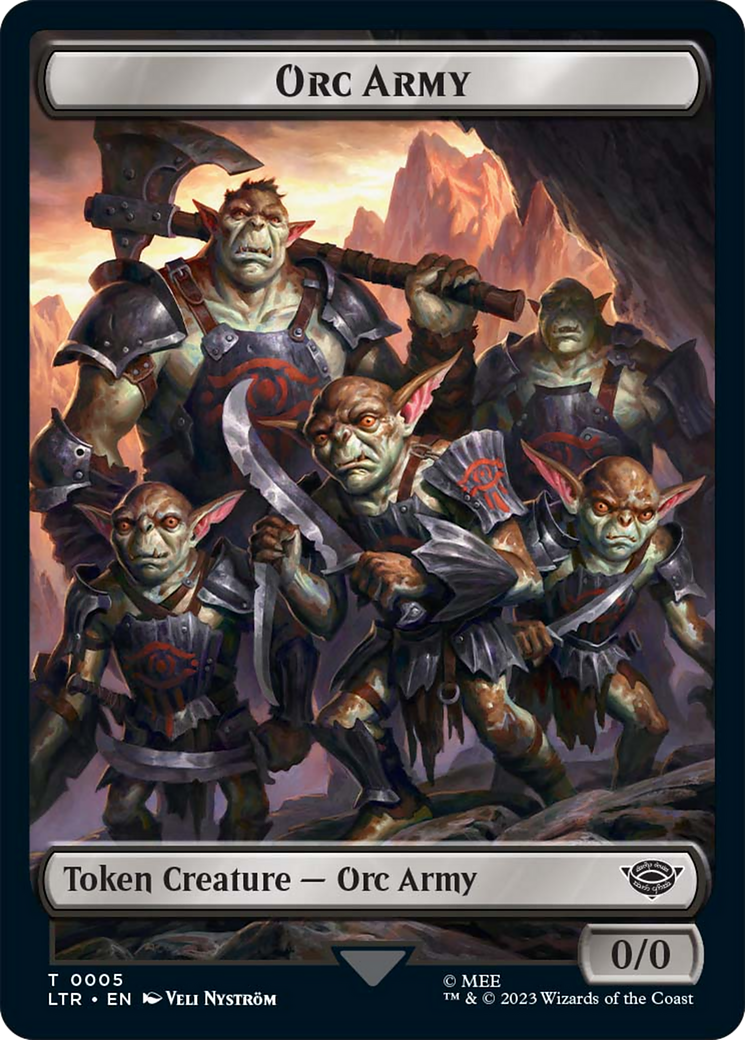 Food (11) // Orc Army (05) Double-Sided Token [The Lord of the Rings: Tales of Middle-Earth Tokens] | Enigma On Main