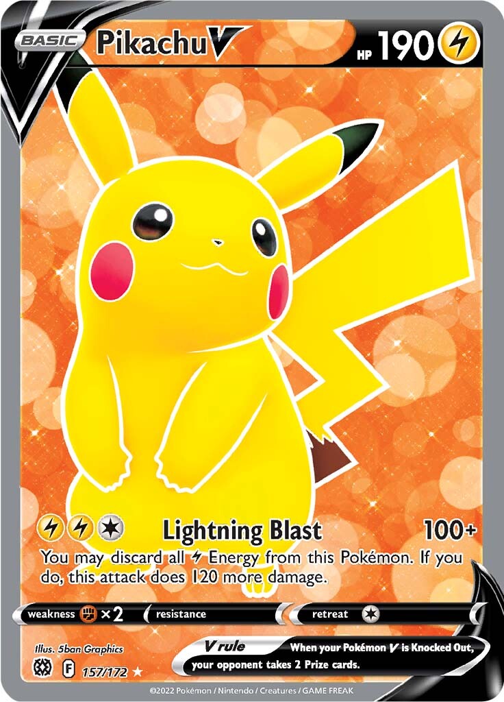 Pikachu V (157/172) [Sword & Shield: Brilliant Stars] | Enigma On Main