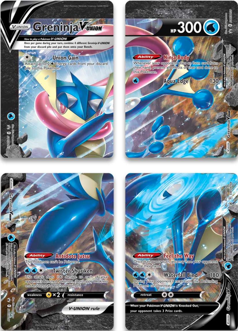 Greninja V-Union (Set of 4) [Sword & Shield: Black Star Promos] | Enigma On Main