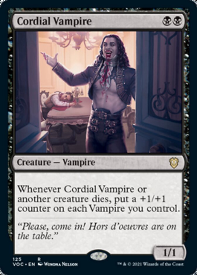 Cordial Vampire [Innistrad: Crimson Vow Commander] | Enigma On Main