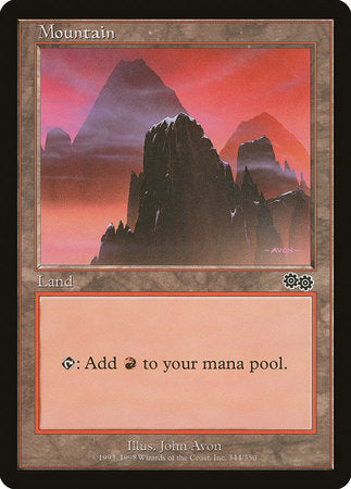 Mountain (344) [Urza's Saga] | Enigma On Main