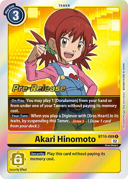 Akari Hinomoto [BT10-089] [Xros Encounter Pre-Release Cards] | Enigma On Main