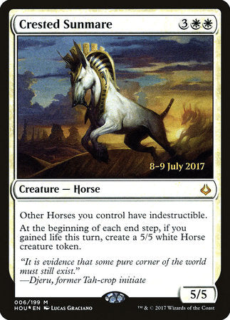 Crested Sunmare [Hour of Devastation Promos] | Enigma On Main