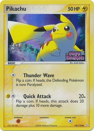 Pikachu (78/110) (Stamped) [EX: Holon Phantoms] | Enigma On Main