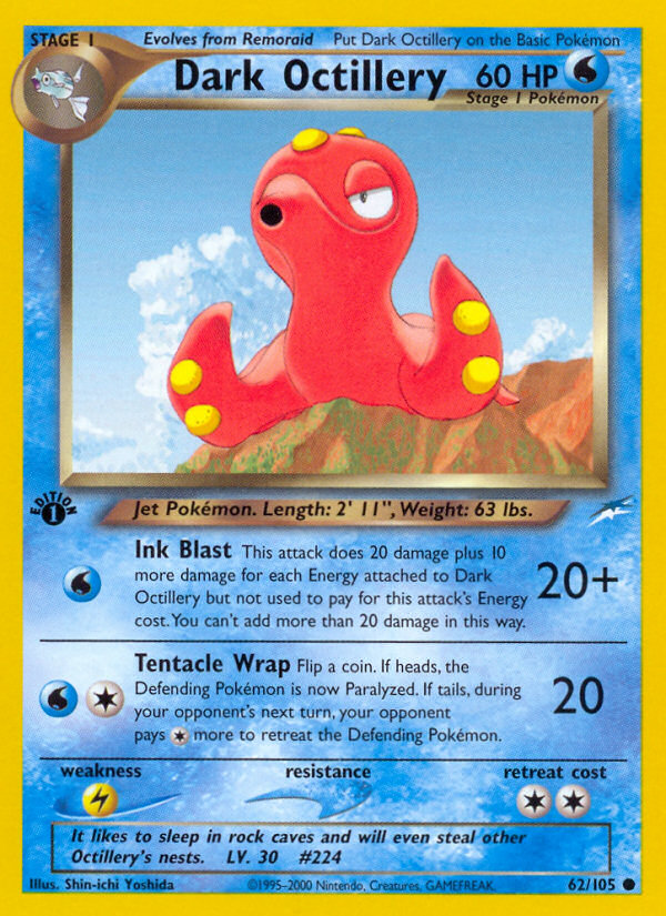 Dark Octillery (62/105) [Neo Destiny 1st Edition] | Enigma On Main